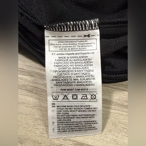 adidas Black Jacket with White Sleeve Stripes - Picture 4 of 11